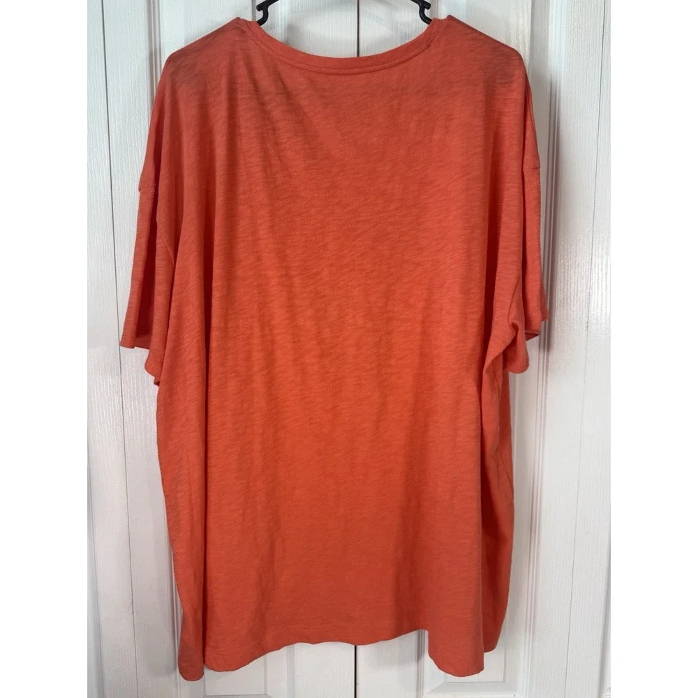 Life is Good Women's XXL Graphic Tee Orange Short Sleeve NWT Positive Quote - Picture 3 of 3